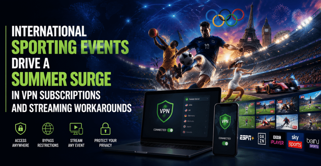International Sporting Occasions Drive a Summer time Surge in VPN Subscriptions and Streaming Workarounds